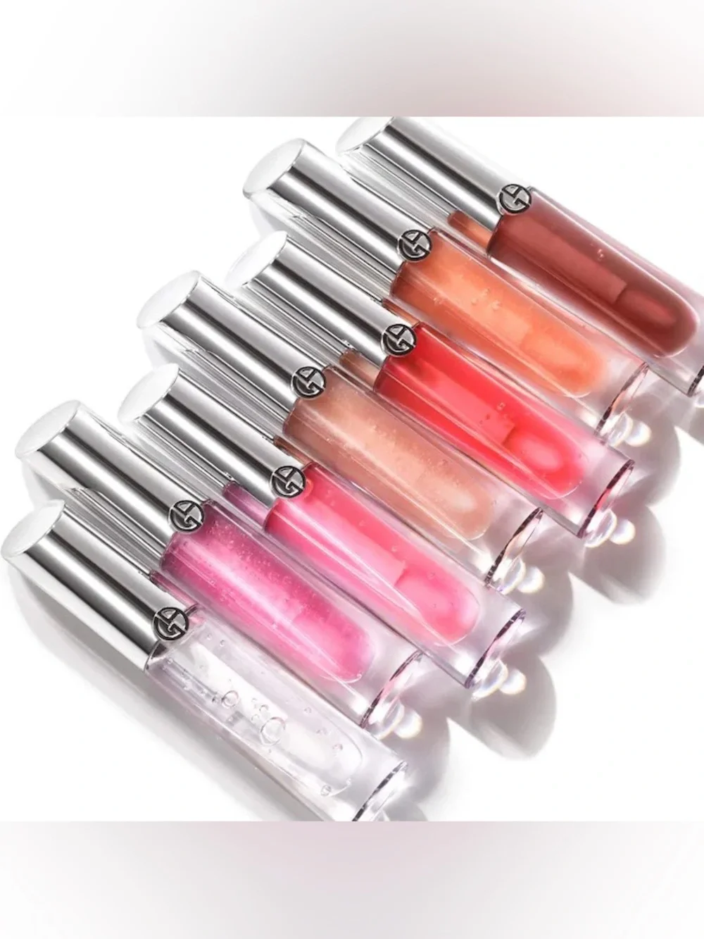 Armani Beauty Prisma Glass Hydrating Lip Gloss with Squalane-01 Clear Shine